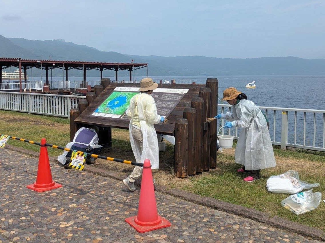 作業終盤の様子