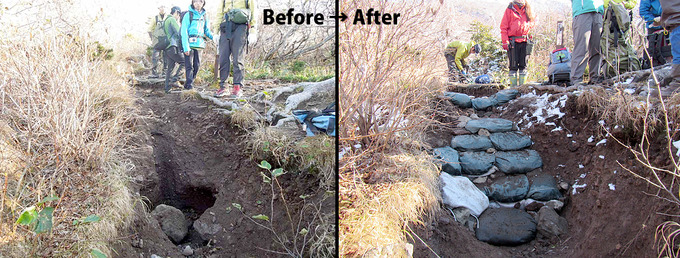 施工前 / 施工後の比較