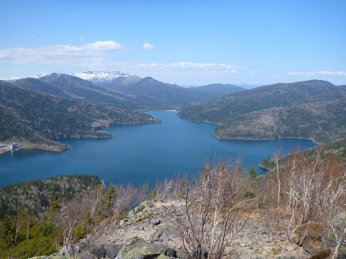 白雲山から然別湖
