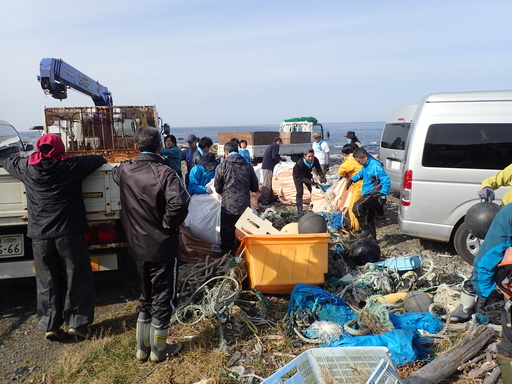 たくさんの漁具