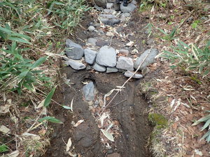 登山道崩壊写真