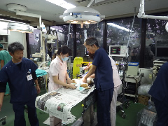 写真５：動物病院での医療行為